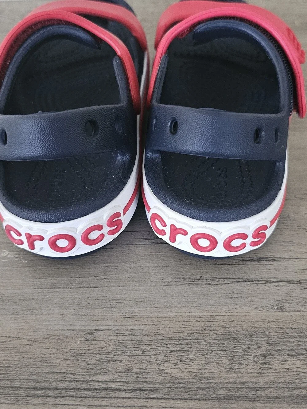 Crocs Kids Crocband Red Blue Toddler Boy Size C 9 Sandals